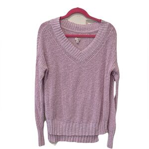 Pilcro v neck purple sweater, XXS